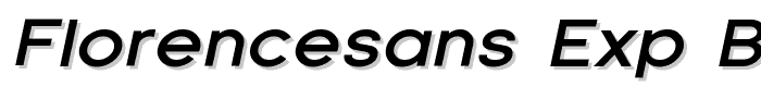 Florencesans Exp Bold Italic font